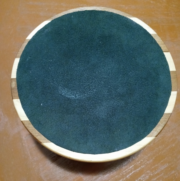 Wooden Checkered Nut Cracker Bowl - Picture 6 of 6